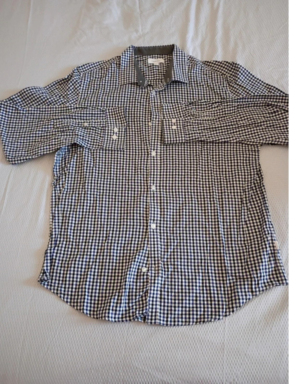 Calvin Klein Black and White Men's Shirt L